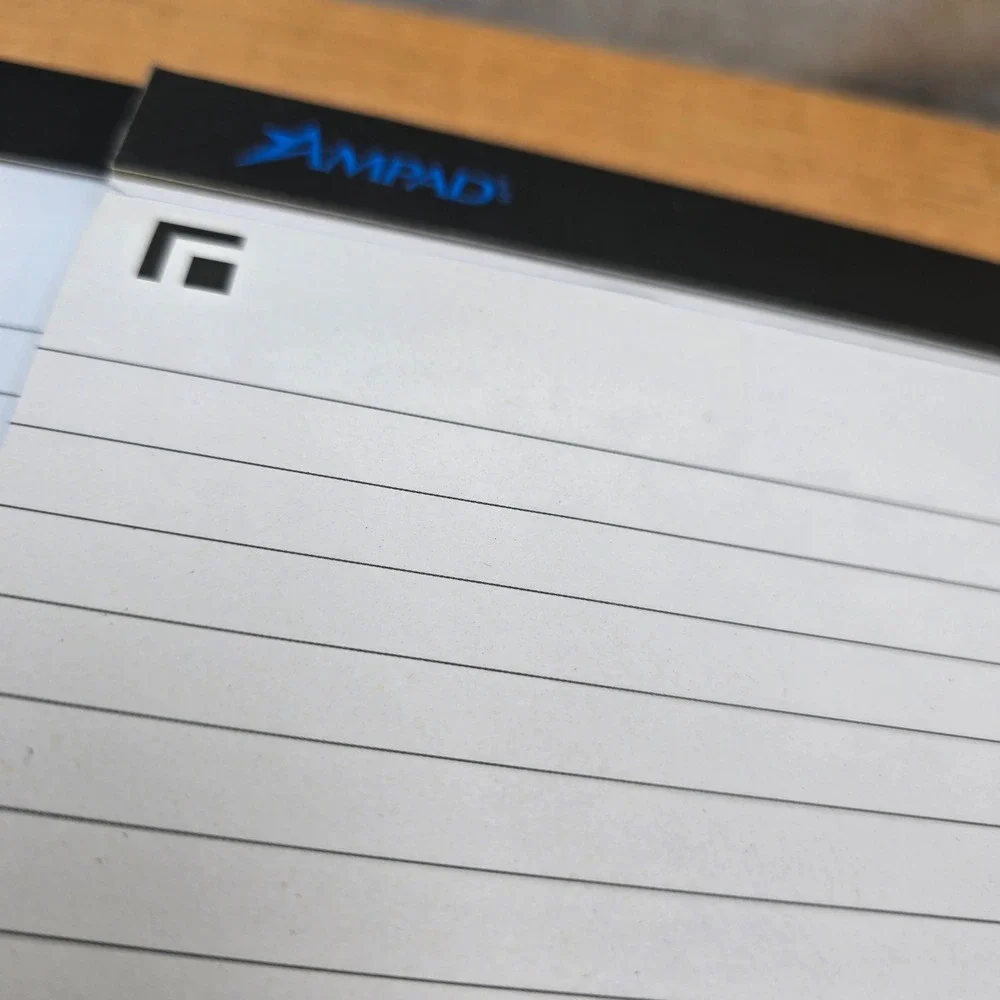 3 Ampad Shot Note Letter Size Legal‎ Pad (40 Sheets) iPhone Android 20-115